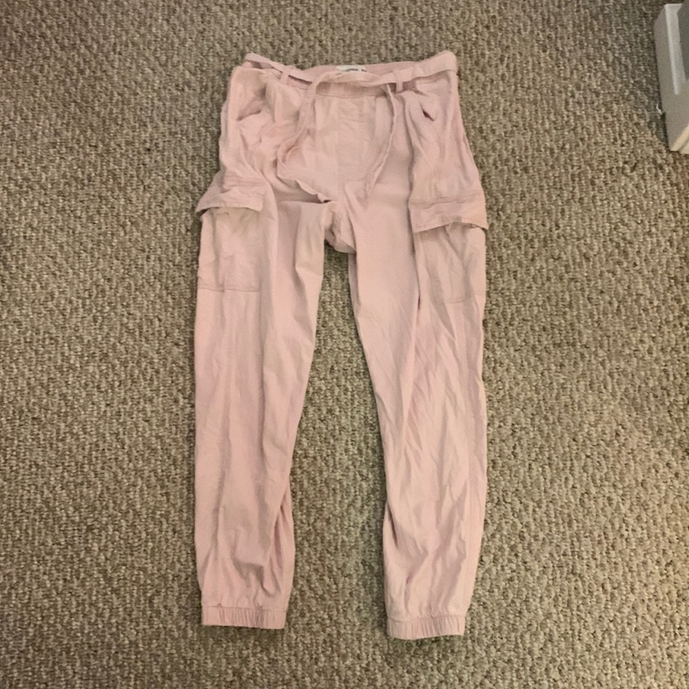 Pink Jogger Cargo Pants